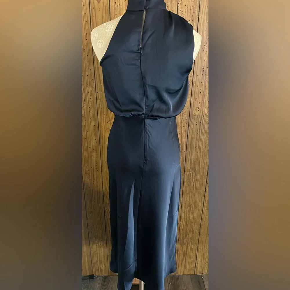 Petal & Pup Annabelle halter neck midi dress navy size xs. - Picture 6 of 6